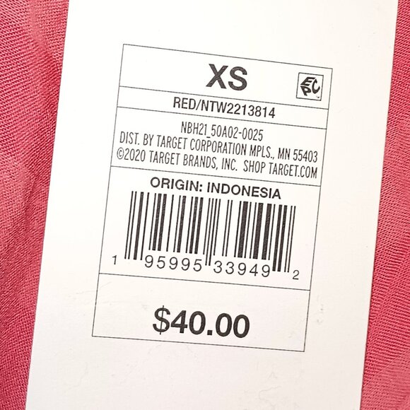 NEW The Nines by HATCH Elbow Sleeve Tonal Maternity Dress Tomato Red Striped - Picture 7 of 9